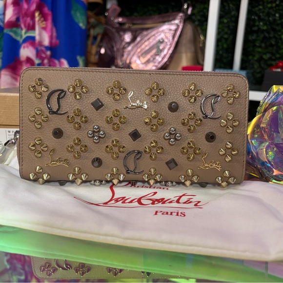 NWT Christian Louboutin Panettone Long Wallet 31752245271 Tan / Brown - Picture 3 of 14